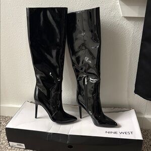 Nine West Black Knee-High Boots